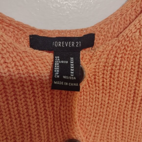 Knit Crop Top Spaghetti Strap Orange Junior’s Size Medium - Picture 8 of 9